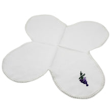 Load image into Gallery viewer, Grape Embroidered Linen Cotton Bread Cover Basket Made in Portugal
