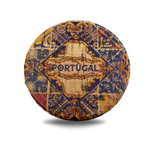 Load image into Gallery viewer, Tile Azulejo 100% Natural Cork Pocket Mirror, Makeup Mirror
