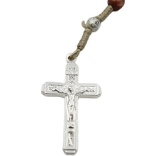 Load image into Gallery viewer, Our Lady of Fatima Brown Wooden Beads Rosary

