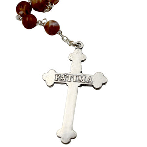 Our Lady of Fatima Honey Beads Catholic Rosary