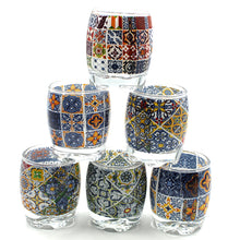 Load image into Gallery viewer, Portugal Tile Azulejo Themed Shot Glasses - Set of 6
