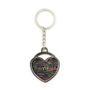 Portuguese Heart Metal Keychain #GS1103