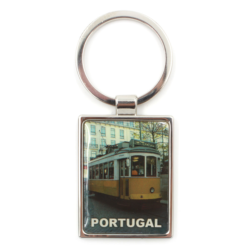 Traditional Portuguese Tram Tile Keychain #17290