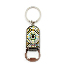 Load image into Gallery viewer, Traditional Portuguese Tile Keychain With Bottle Opener

