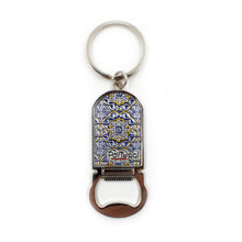 Load image into Gallery viewer, Traditional Portuguese Tile Keychain With Bottle Opener
