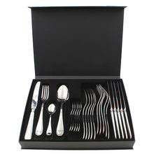 Load image into Gallery viewer, Dalper Paris 24-Piece Silverware Flatware Cutlery Stainless Steel 6 Person Set
