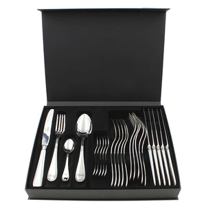 Dalper Paris 24-Piece Silverware Flatware Cutlery Stainless Steel 6 Person Set