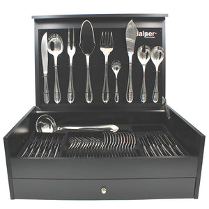 Dalper Acapulco 130-Piece Silverware Flatware Cutlery Stainless Steel 12 Person Set