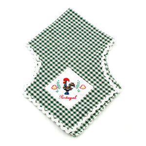100% Cotton Traditional Portuguese Rooster Bread Cover Basket  - Various Colors