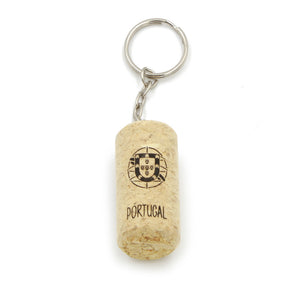 Handmade 100% Natural Portuguese Cork Keychain - Set of 3