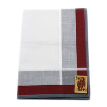 Load image into Gallery viewer, 100% Egyptian Cotton Made in Portugal Men Handkerchiefs - Set of 3
