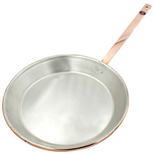 Load image into Gallery viewer, Traditional Copper Frying Pan Paella Pan Paellera With Handle Made In Portugal

