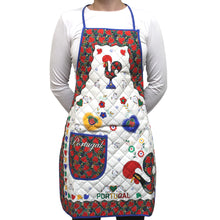 Load image into Gallery viewer, 100% Cotton Traditional Portuguese Rooster Kitchen Apron - Various Colors
