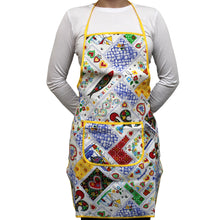 Load image into Gallery viewer, 100% Cotton Portuguese Tiles Kitchen Apron
