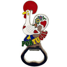 Load image into Gallery viewer, Traditional Portuguese Aluminum Galo de Barcelos Rooster Figurine Bottle Opener, Various Colors
