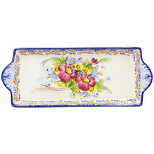 Load image into Gallery viewer, Hand-painted Traditional Portuguese Ceramic Tart Tray #09594

