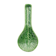 Load image into Gallery viewer, Hand-painted Traditional Portuguese Ceramic Cabbage Spoon Rest #301
