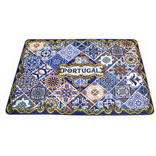 Load image into Gallery viewer, Tile Azulejo Portugal Themed Plastic Placemat and Coaster Set
