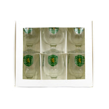 Load image into Gallery viewer, Sporting CP Footed Shot Glasses, Set of 6
