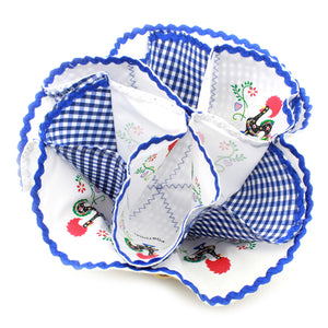 100% Cotton Bread Basket With Traditional Portuguese Rooster - Various Colors