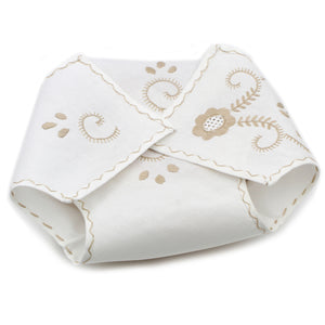 100% Cotton Viana's Hand Embroidered Bread Cover Basket  - Various Colors