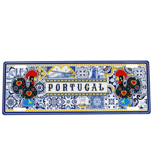 Load image into Gallery viewer, Portugal Blue Azulejos License Plate
