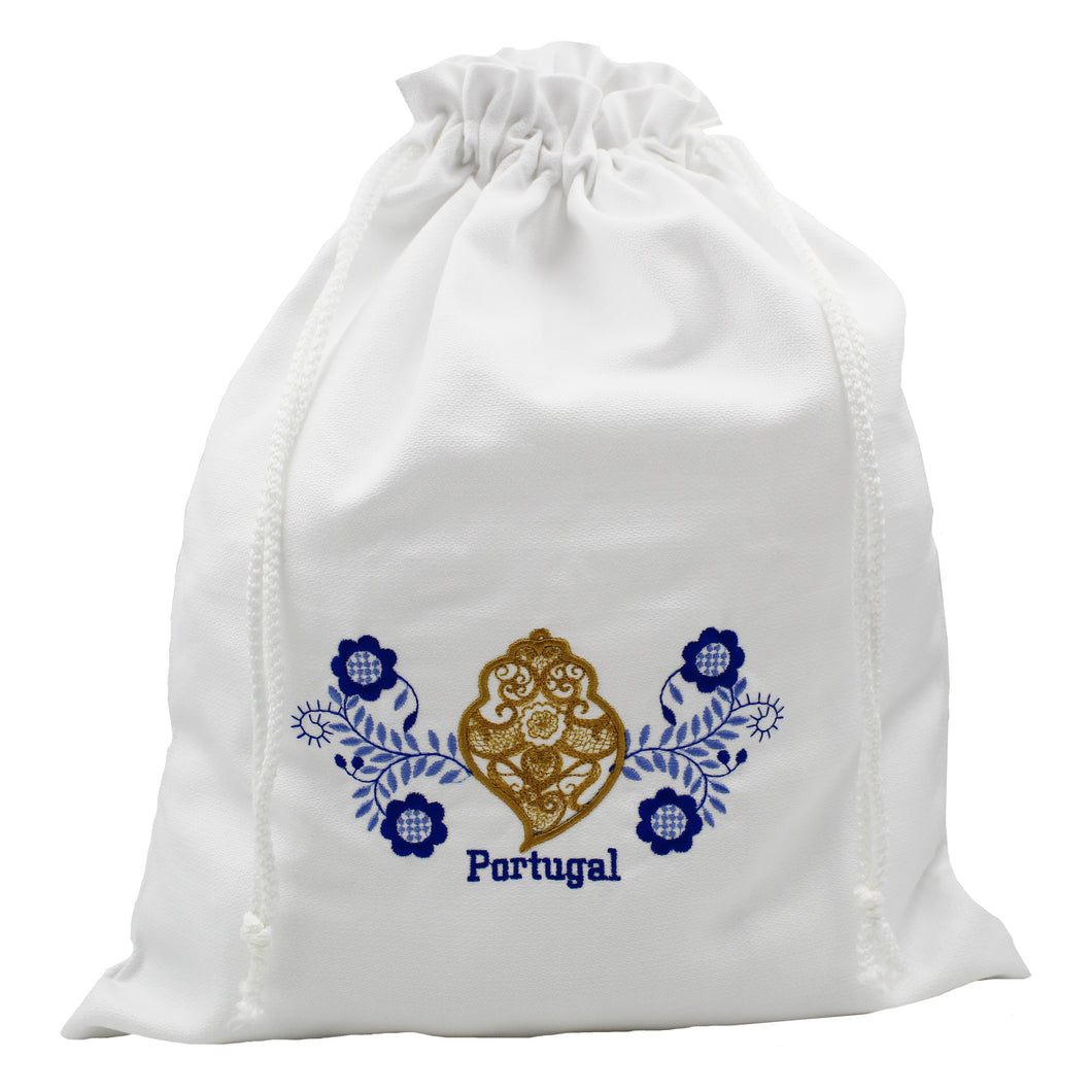 100% Cotton Viana Heart Bread Bag Made in Portugal