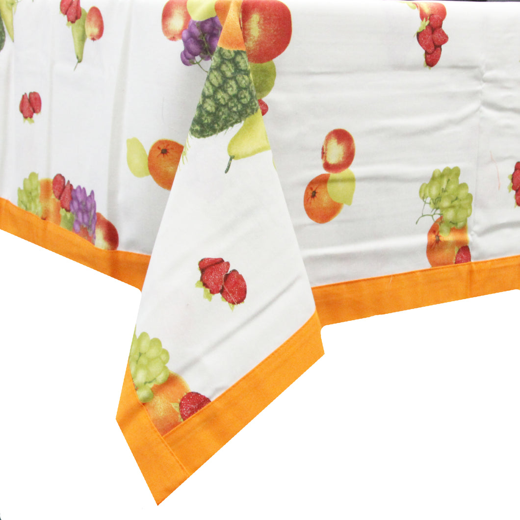 60% Cotton 40% Polyester Casas do Senhor Pineapple Orange Made in Portugal Tablecloth