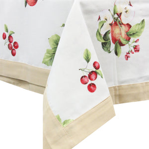 60% Cotton 40% Polyester Casas do Senhor Uvas Cream Made in Portugal Tablecloth
