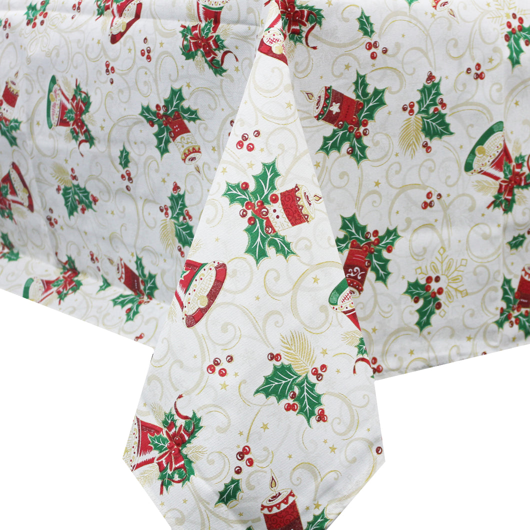 100% Cotton Christmas Made in Portugal Tablecloth