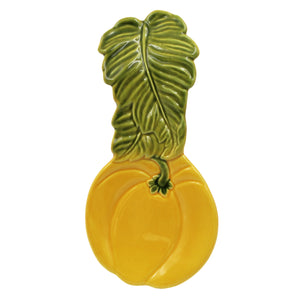 Faiobidos Hand-Painted Ceramic Pumpkin Spoon Rest Utensil Holder