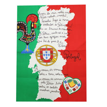 Load image into Gallery viewer, 100% Cotton Portuguese National Anthem Kitchen Dish Towel
