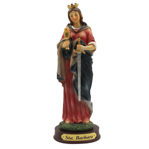 8.5" Saint Barbara Religious Statue Made in Portugal