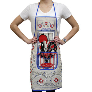 100% Cotton Traditional Portuguese Rooster Kitchen Apron - Various Colors