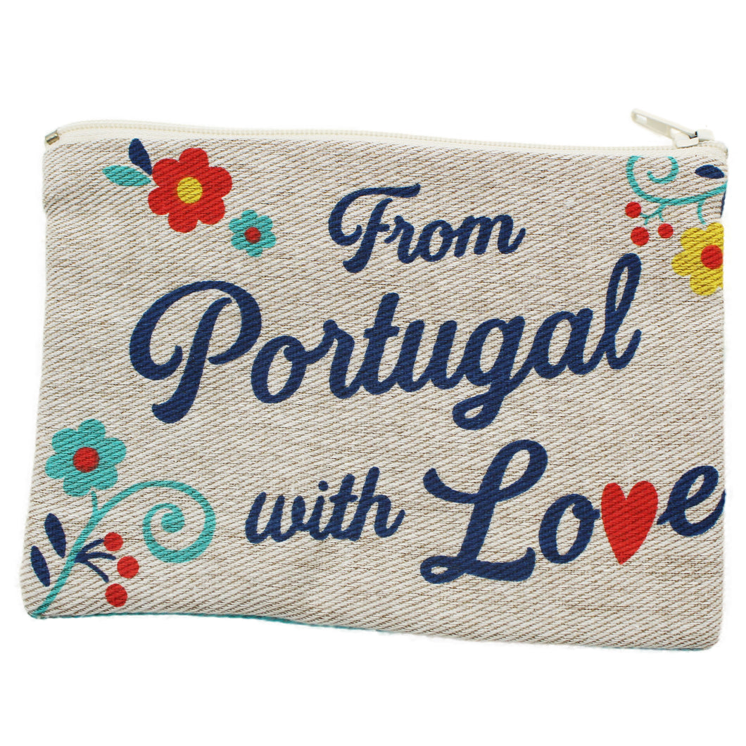 Large 'From Portugal With Love' Cosmetic & Toiletry Bag