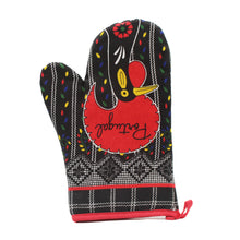 Load image into Gallery viewer, 100% Cotton Good Luck Red Rooster Oven Mitt and Pot Holder

