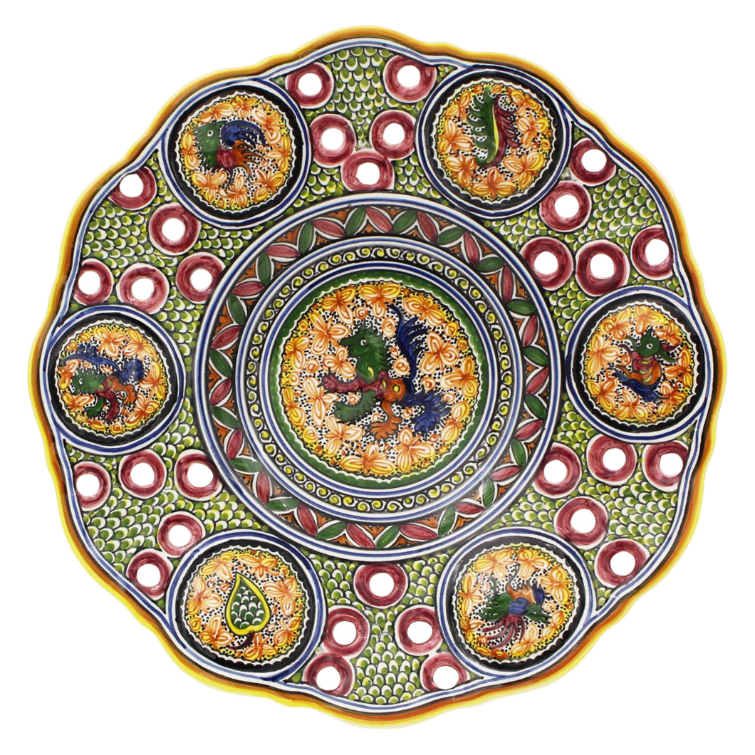 Coimbra Ceramics Hand-painted Hanging Decorative Plate XV Century Recreation #192