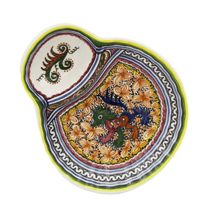 Coimbra Ceramics Hand-painted Decorative Olive Dish XVII Cent Recreation #124