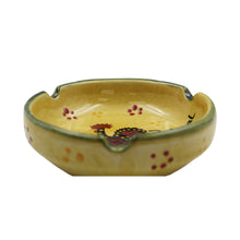 Load image into Gallery viewer, Hand-Painted Traditional Rooster Ceramic Good Luck Rooster Ash Tray
