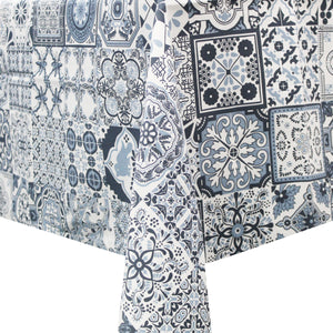 100% Cotton Portugal Blue Tile Azulejo Made in Portugal Tablecloth