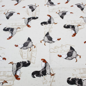 100% Cotton Farmhouse Rooster Made in Portugal Tablecloth