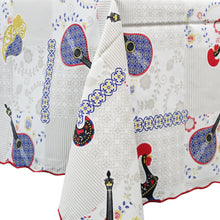 Load image into Gallery viewer, 50% Cotton and Polyester Fado Guitar Regional Made in Portugal Tablecloth
