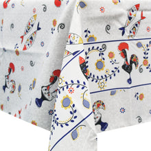 Load image into Gallery viewer, 50% Cotton and Polyester Portuguese Good Luck Rooster Sardine Made in Portugal Tablecloth
