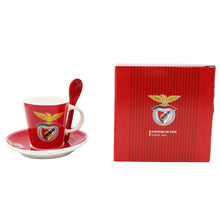 Load image into Gallery viewer, SL Benfica Espresso Cup With Spoon and Saucer with Gift Box
