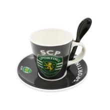 Load image into Gallery viewer, Sporting CP Mug With Spoon and Saucer With Gift Box
