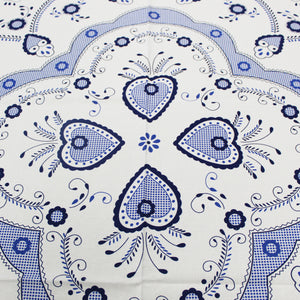 100% Cotton Blue Viana Style Tablecloth Made in Portugal