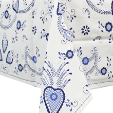 Load image into Gallery viewer, 100% Cotton Blue Viana Style Tablecloth Made in Portugal
