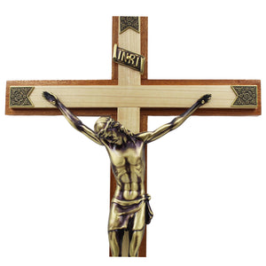 Wooden Wall Crucifix Jesus Christ Cross Made in Portugal - Various Sizes
