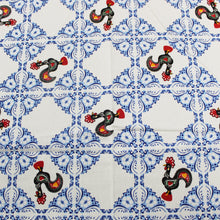 Load image into Gallery viewer, 50% Cotton and Polyester Good Luck Rooster Portuguese Sardine Made in Portugal Tablecloth
