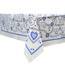 Load image into Gallery viewer, 100% Cotton Viana Heart Made in Portugal Tablecloth
